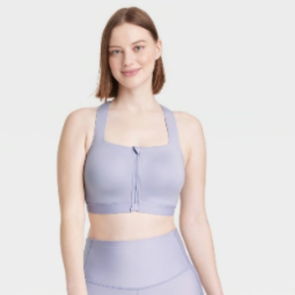 All in Motion Women’s Sculpt High Support Zip Front Sports Bra 34D